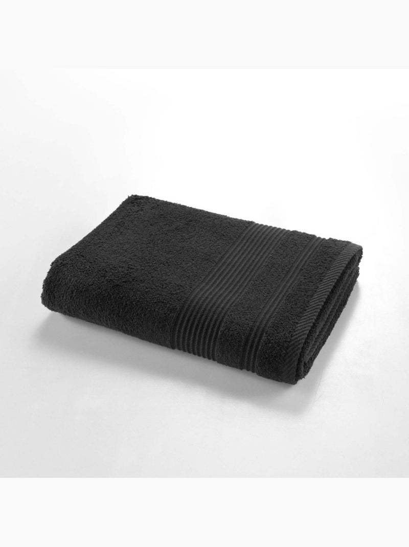 Drap de Douche - Éponge Unie Tendresse 600g/m² Noir - Kiabi