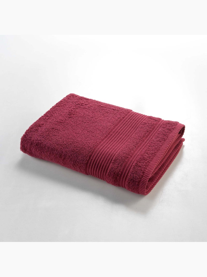 Drap de Douche - Éponge Unie Tendresse 600g/m² Rouge rubis - Kiabi