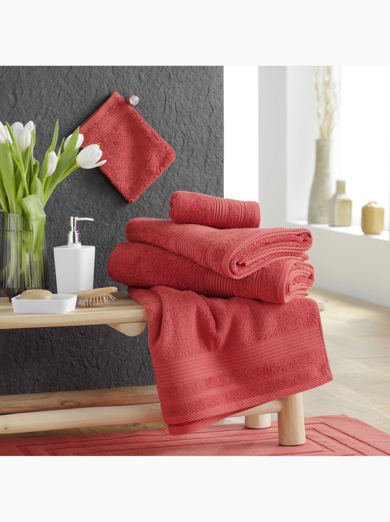 Drap de Douche - Éponge Unie Tendresse 600g/m² Terracotta - Kiabi