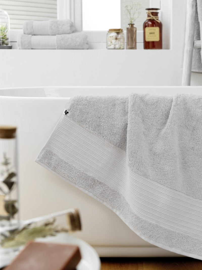 Drap de douche - L'effet papillon - 100% Coton Bio Blanc - Kiabi