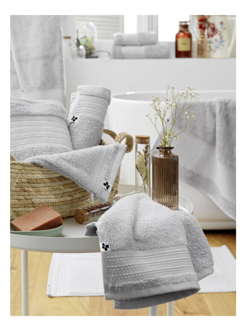 Drap de douche - L'effet papillon - 100% Coton Bio Blanc - Kiabi