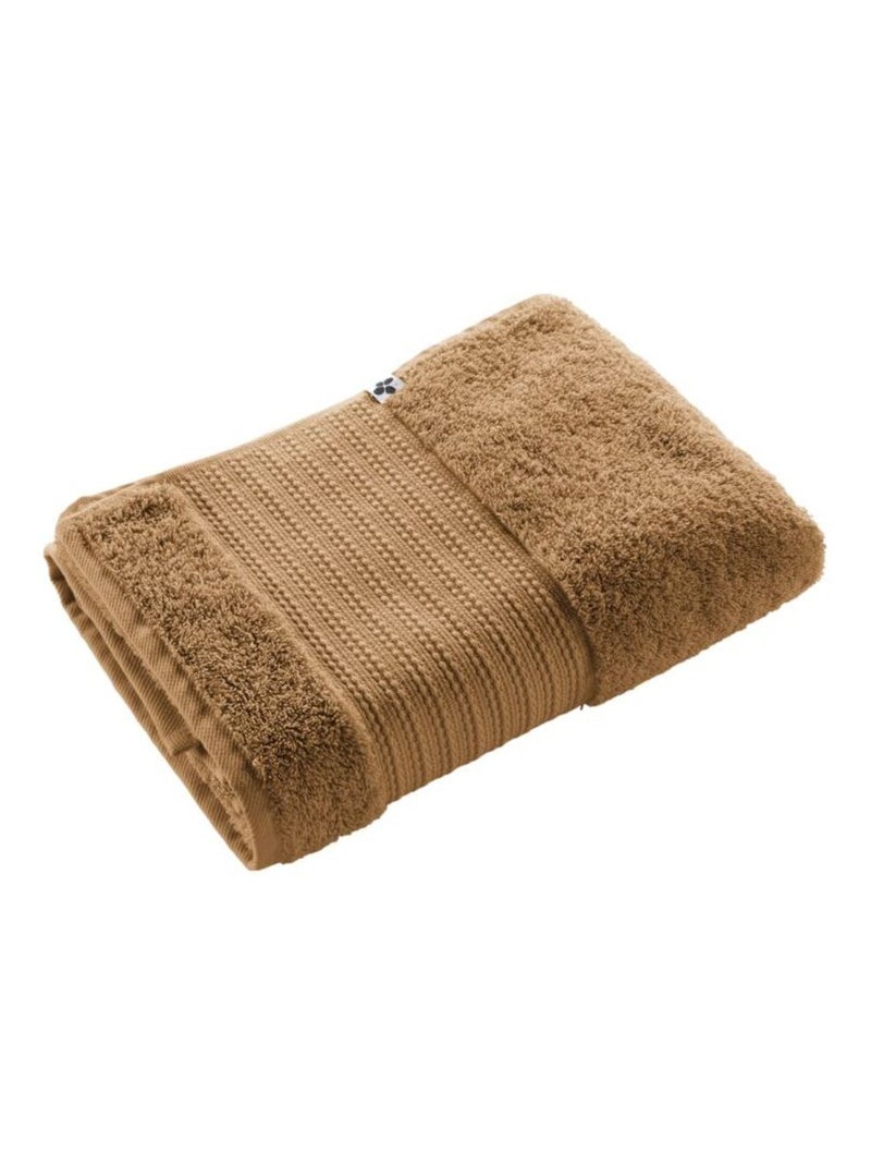 Drap de douche - L'effet papillon - 100% Coton Bio Camel - Kiabi