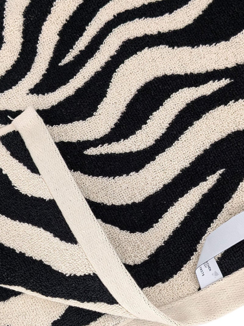 Drap de douche absorbant coton ZEBRA Zèbre Beige - Kiabi