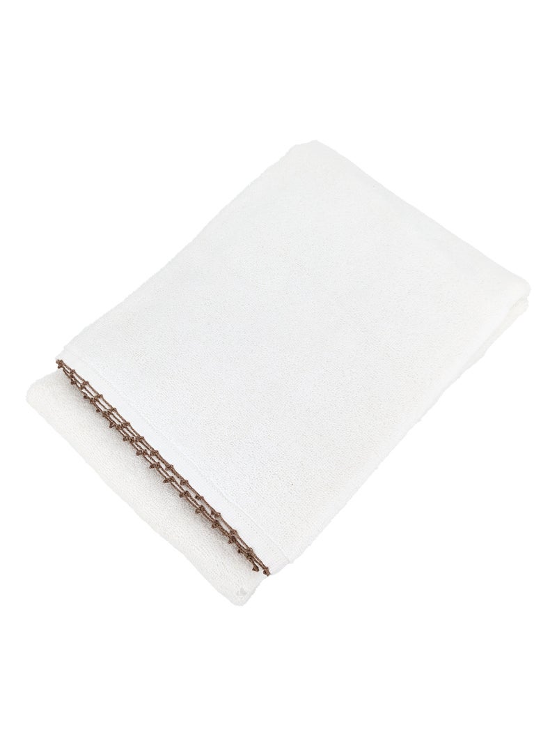 Drap de douche collection ORLA Beige - Kiabi