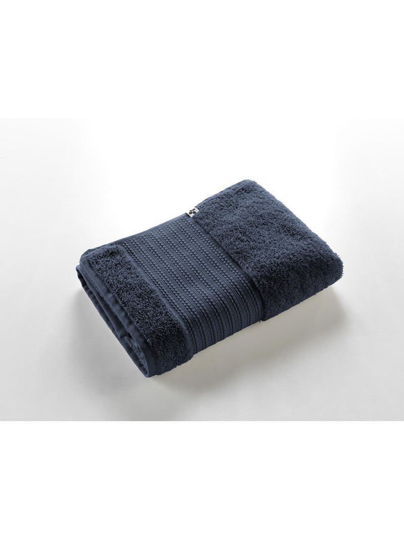 Drap de Douche – Coton Épais 600 g/m² – Garance Argile Bleu foncé - Kiabi