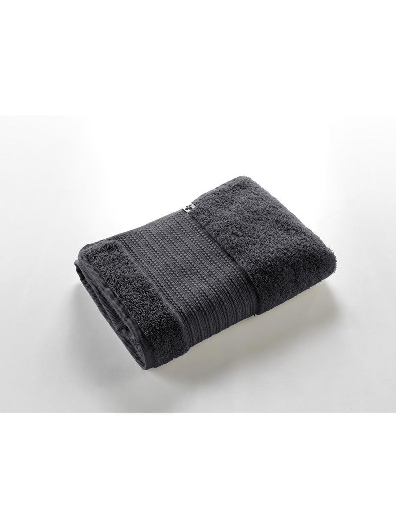 Drap de Douche – Coton Épais 600 g/m² – Garance Argile gris anthracite - Kiabi