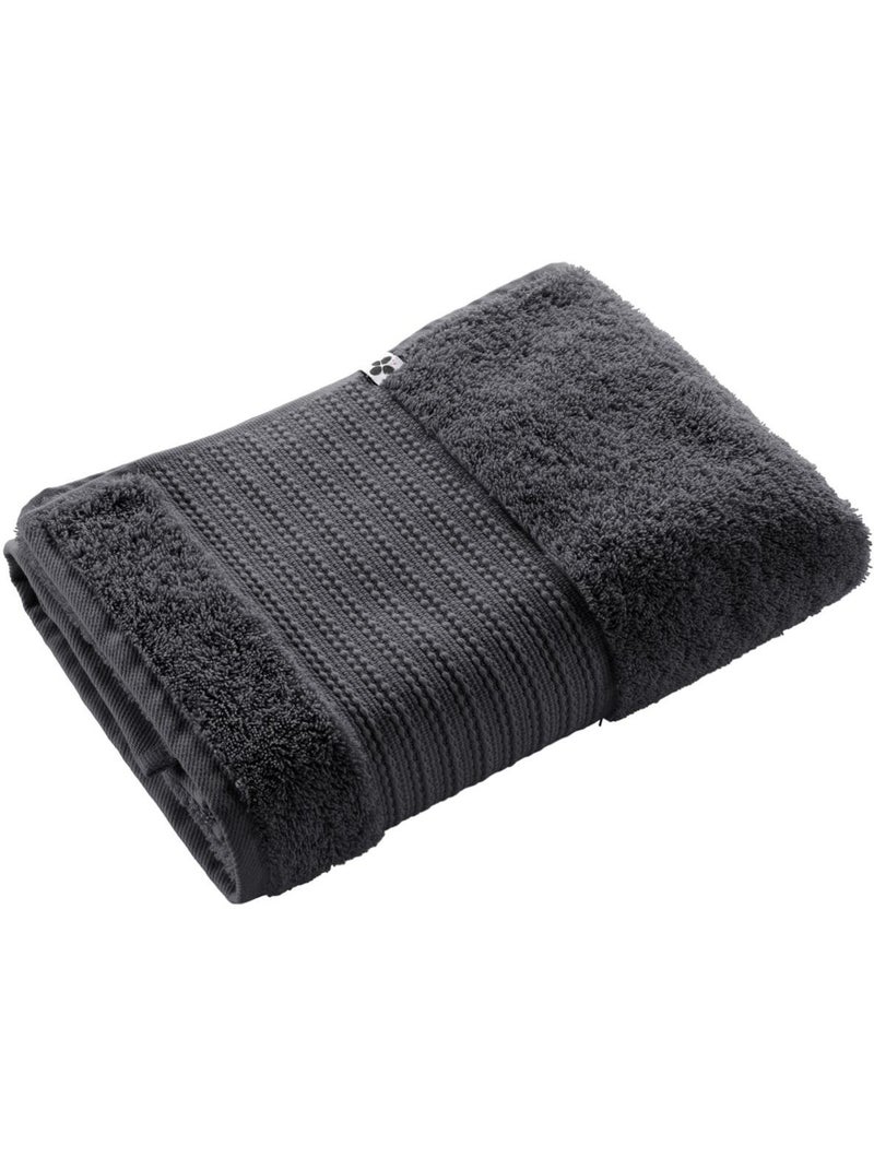 Drap de Douche – Coton Épais 600 g/m² – Garance Argile gris anthracite - Kiabi