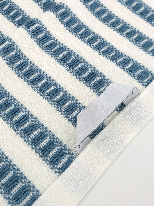 Drap de douche coton SANTORINI A rayures - Kiabi