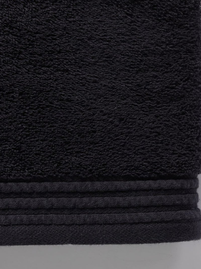 Drap de douche coton uni BATHROOM Noir - Kiabi