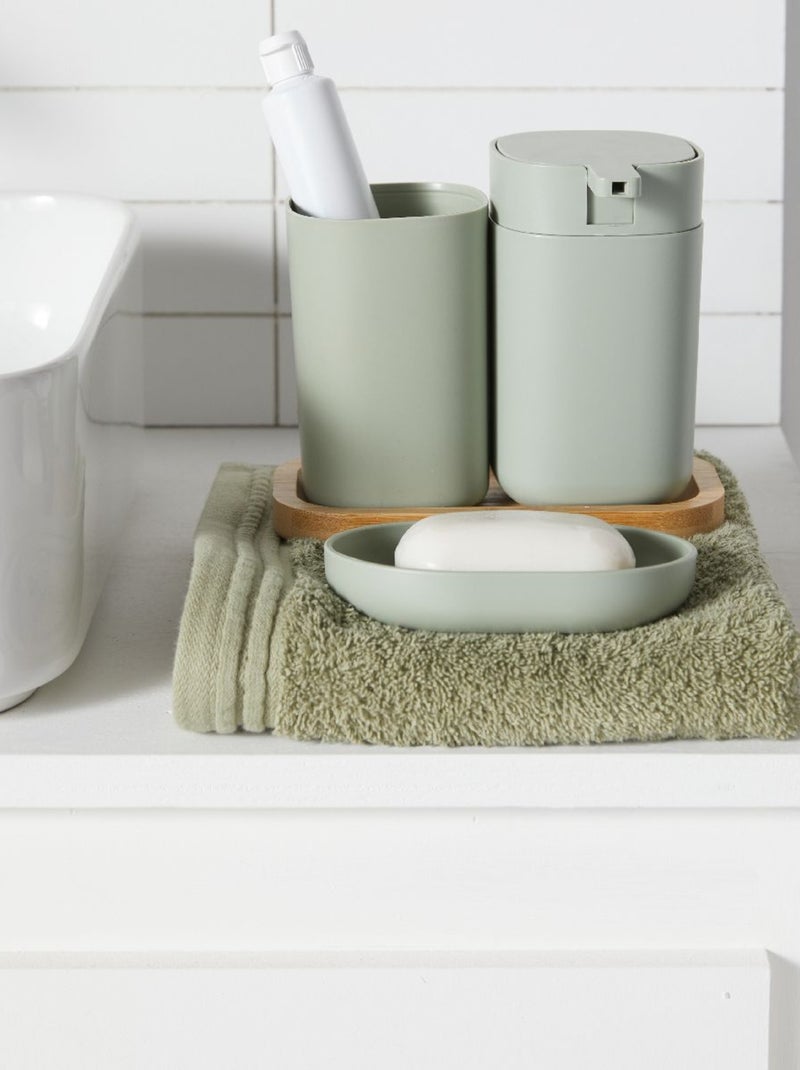 Drap de douche coton uni BATHROOM Vert - Kiabi