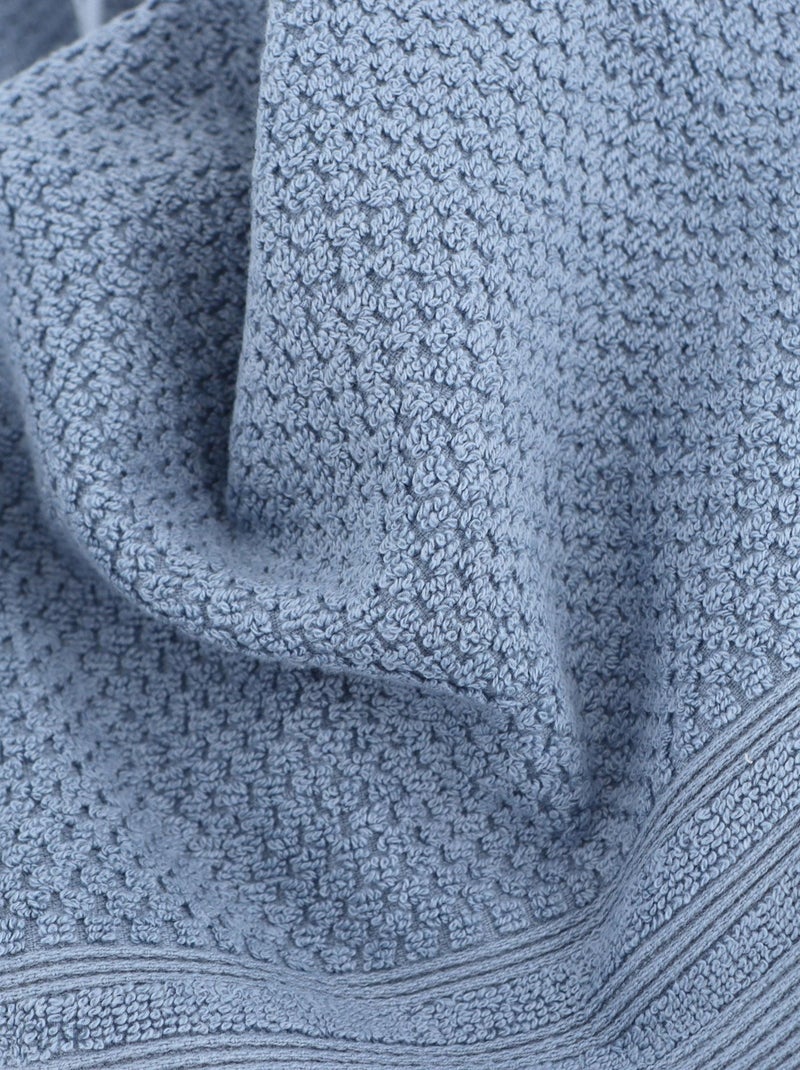 Drap de douche DUNE Bleu outremer - Kiabi