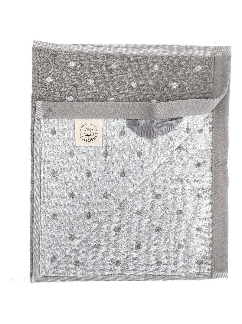 Drap de douche EFFICIENT DOTS Gris perle - Kiabi