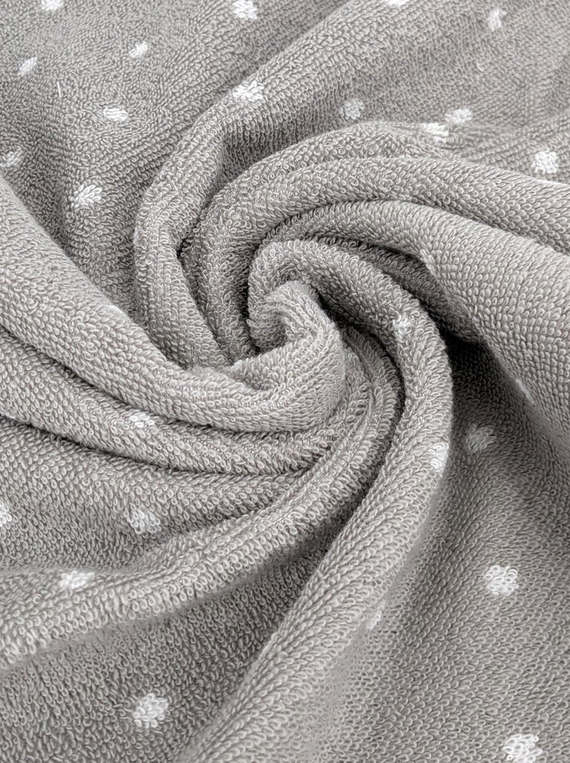 Drap de douche EFFICIENT DOTS Gris perle - Kiabi