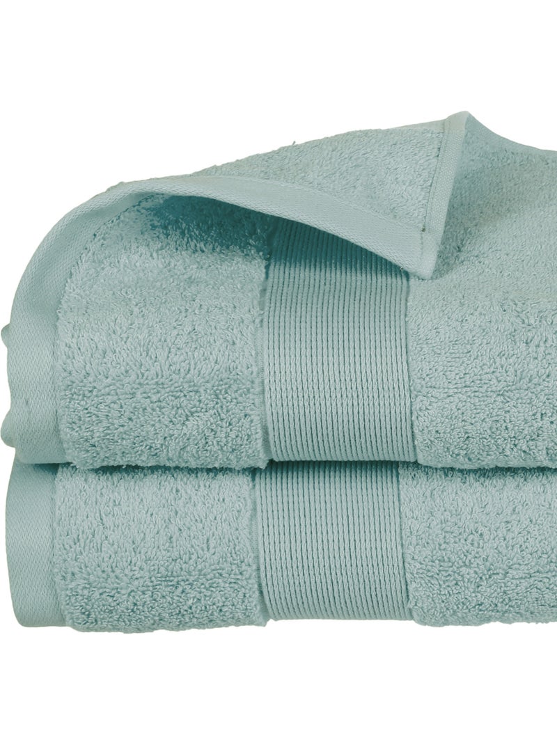 Drap de douche en coton ESSENTIEL Bleu clair - Kiabi