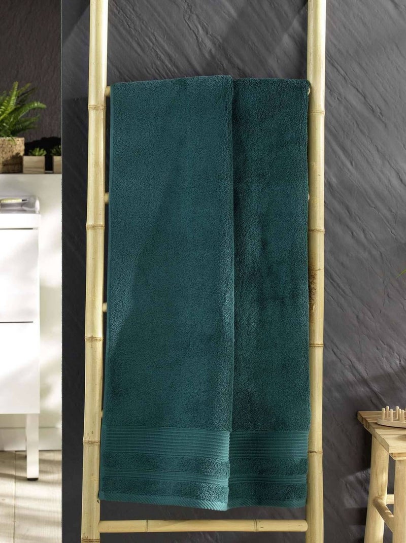 Drap de douche en éponge unie DAYTA Vert émeraude - Kiabi