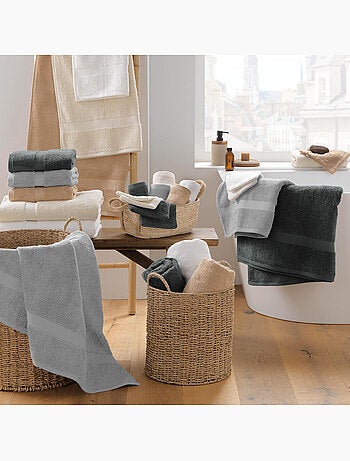 Drap de douche éponge unie elegance