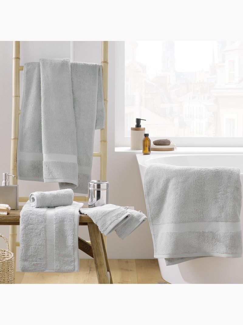 Drap de douche éponge unie elegance Gris perle - Kiabi