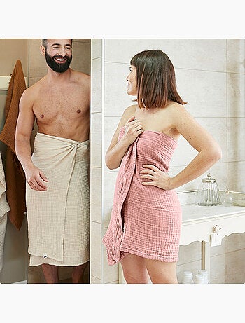 Drap de douche gaïa – quadruple gaze de coton - gaïa