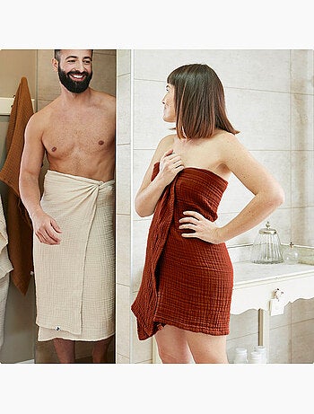 Drap de Douche Gaïa – Quadruple Gaze de Coton - Gaïa