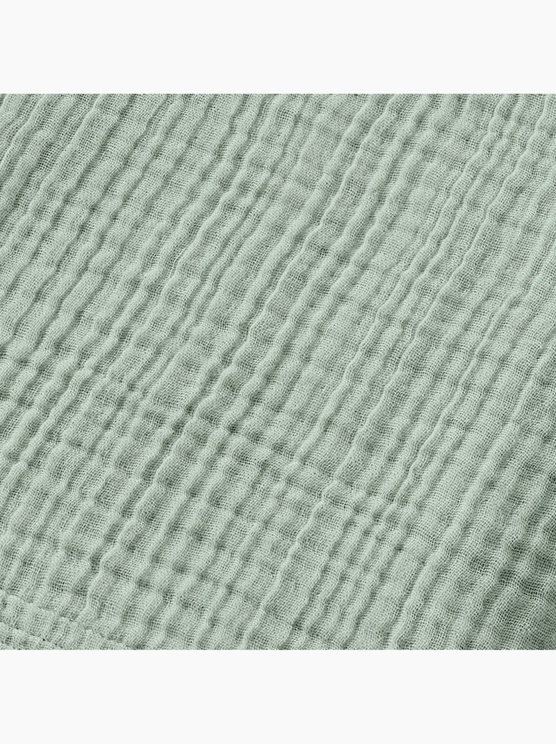 Drap de douche gaïa – quadruple gaze de coton - gaïa Vert eucalyptus - Kiabi