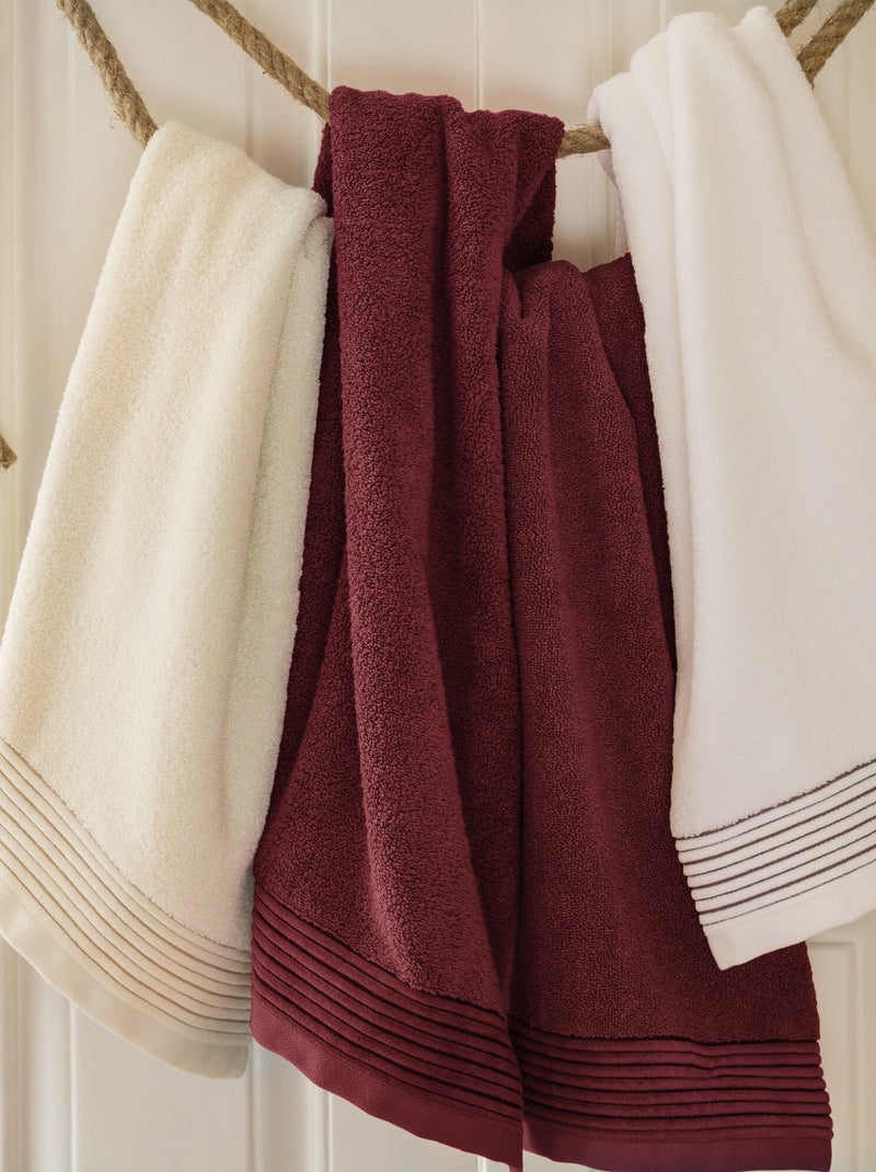 Drap de douche JULIET Bordeaux - Kiabi