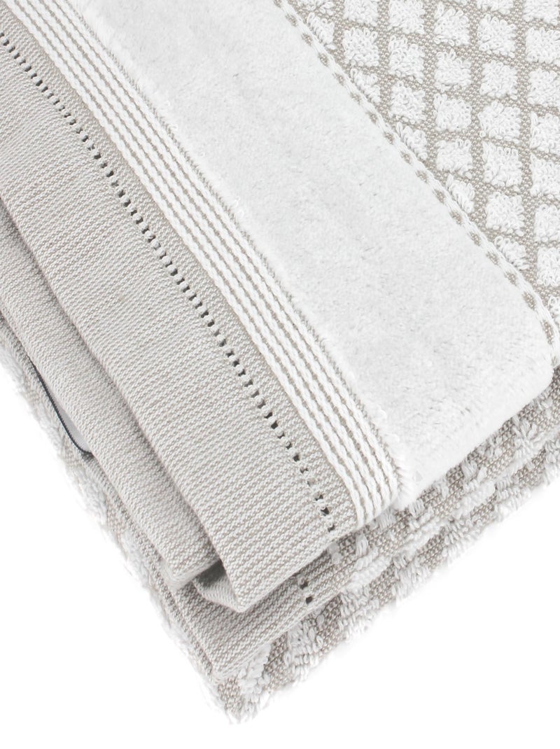Drap de douche LINEN Blanc - Kiabi