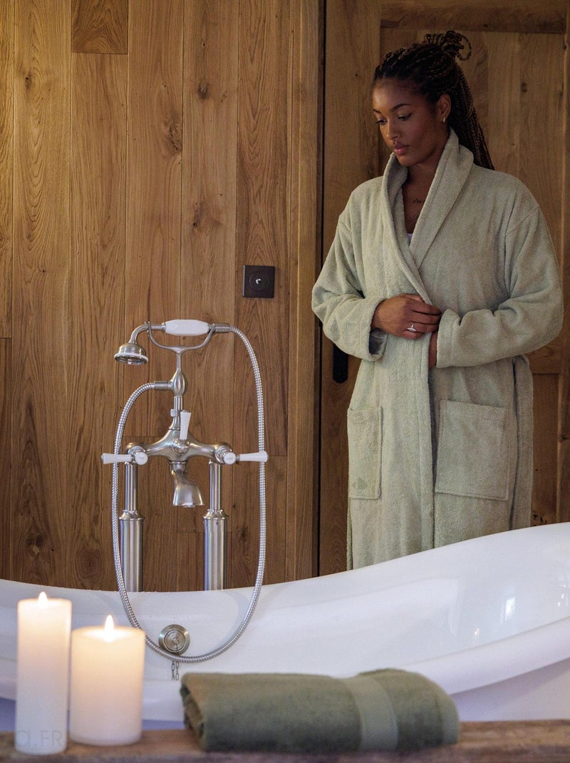 Drap de douche NAÏA Bleu pétrole - Kiabi