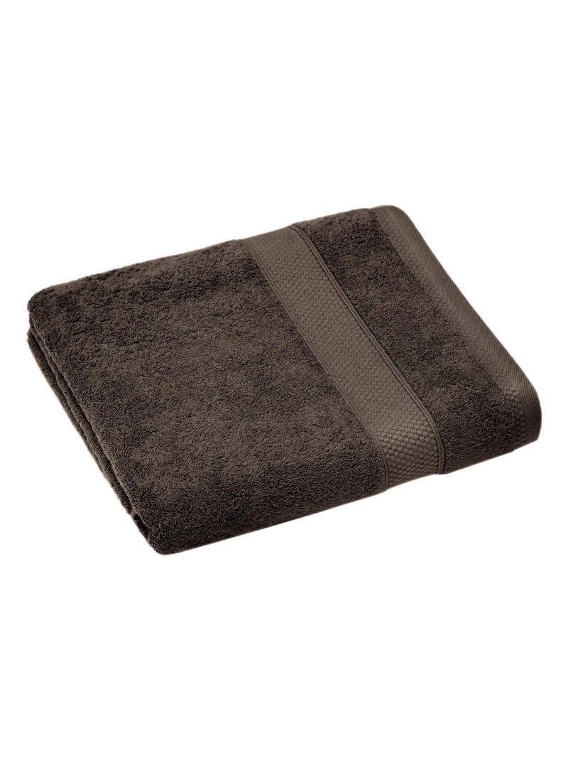 Drap de douche NAÏA Marron cappuccino - Kiabi