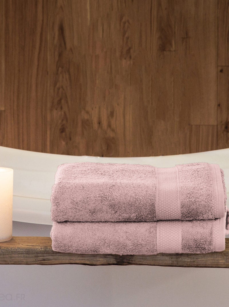 Drap de douche NAÏA Rose - Kiabi