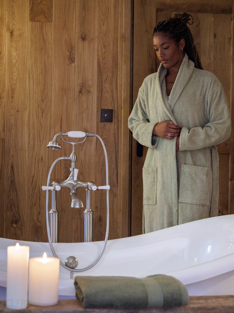 Drap de douche NAÏA Vert anis - Kiabi