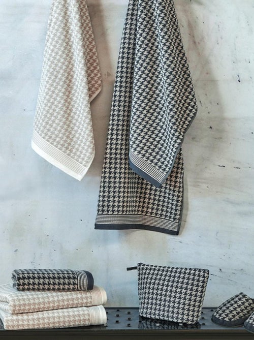 Drap de douche PIED-DE-POULE - Kiabi