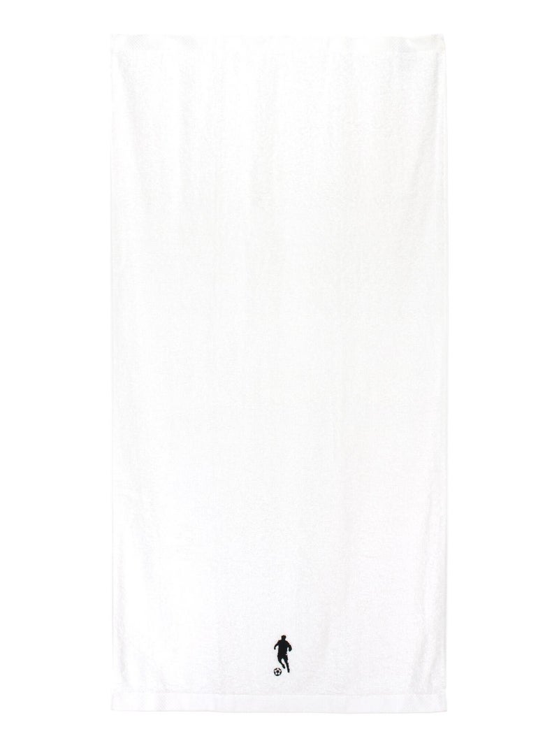 Drap de douche PURE FOOTBALL Blanc - Kiabi