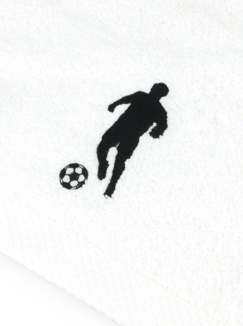 Drap de douche PURE FOOTBALL Blanc - Kiabi