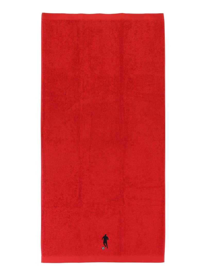 Drap de douche PURE FOOTBALL Rouge - Kiabi