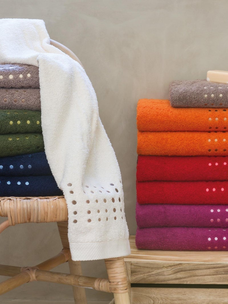 Drap de douche PURE POINTS Gris taupe - Kiabi