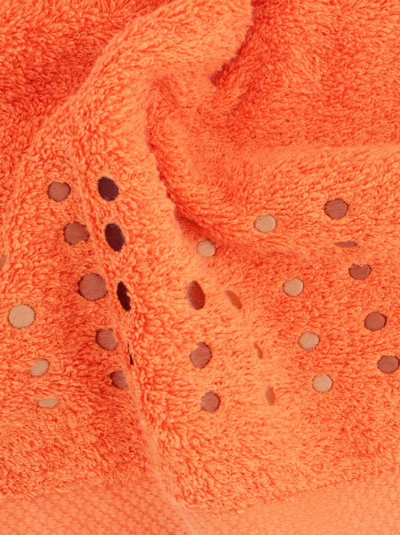 Drap de douche PURE POINTS Orange mandarine - Kiabi