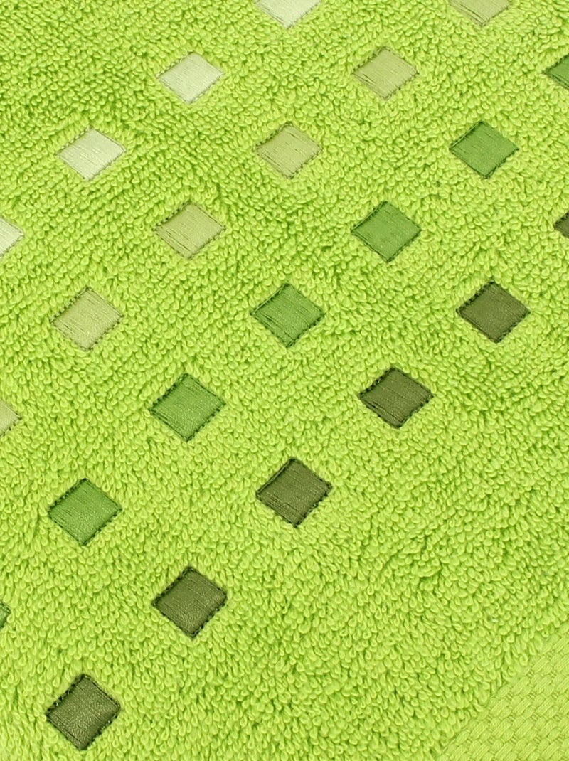 Drap de douche PURE SQUARES Vert pistache - Kiabi