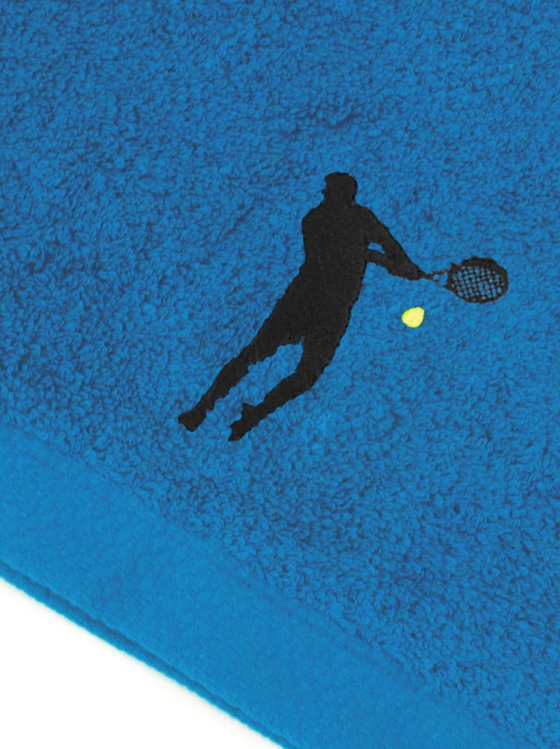 Drap de douche PURE TENNIS Bleu turquoise - Kiabi
