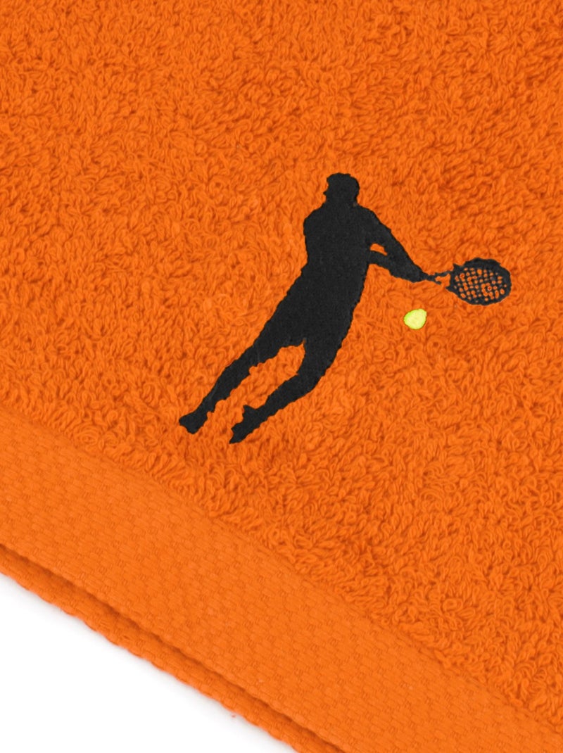 Drap de douche PURE TENNIS Orange mandarine - Kiabi