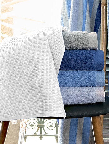 Drap de douche PURE WAFFLE nid d'abeille