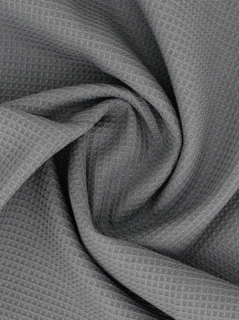 Drap de douche PURE WAFFLE nid d'abeille gris anthracite - Kiabi