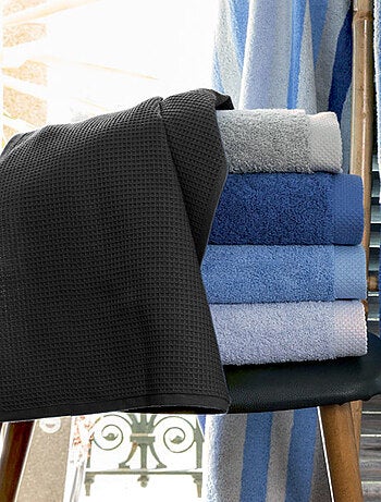 Drap de douche PURE WAFFLE nid d'abeille