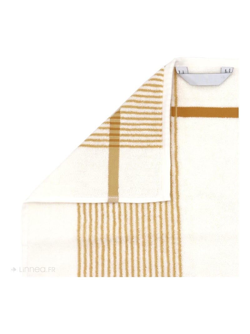 Drap de douche RIBBON Jaune - Kiabi