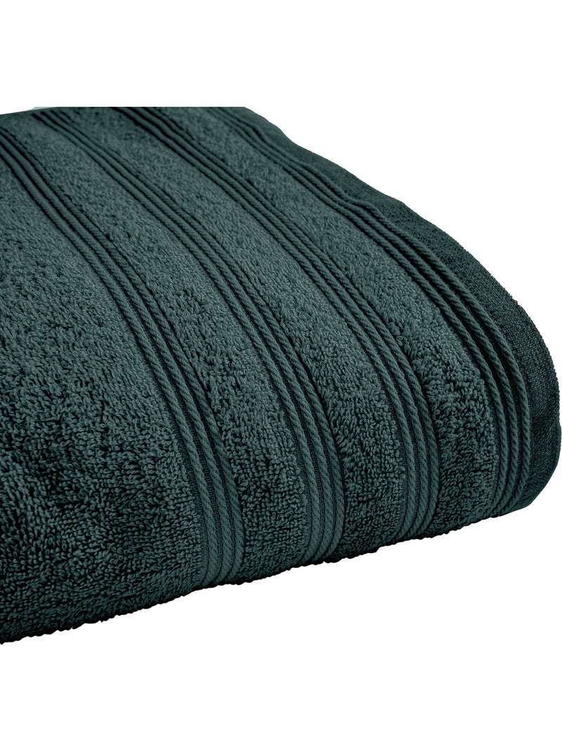 Drap de Douche Spa 100% Coton 400 gr/m² Vert émeraude - Kiabi