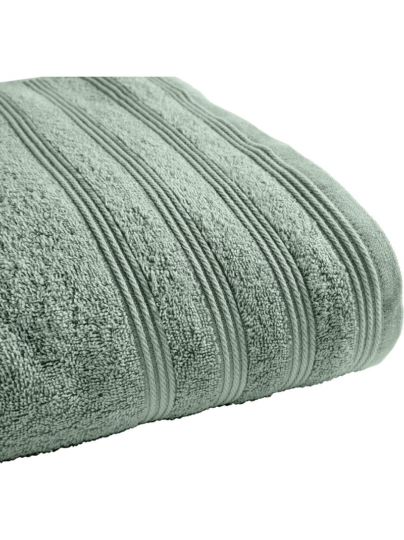 Drap de Douche Spa 100% Coton 400 gr/m² Vert - Kiabi