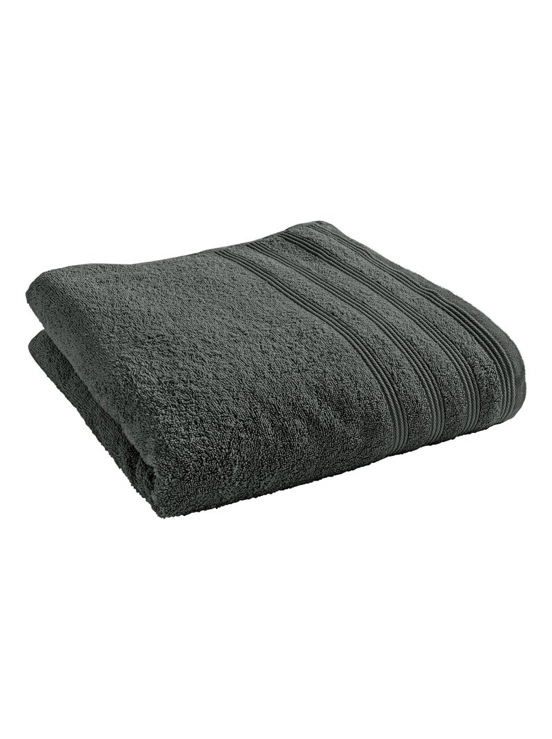 Drap de douche "Spa" 70 x 140 cm / 400 gr/m² - "Spa" Truffe - Drap de douche 70 x 140 cm Noir - Kiabi