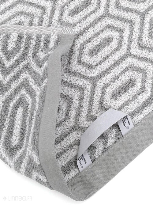 Drap de douche SYMETRIE coton Alvéoles - Kiabi