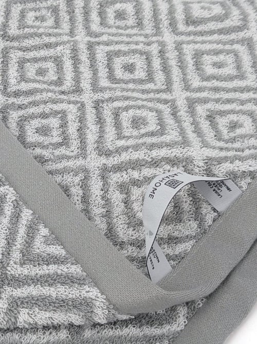 Drap de douche SYMETRIE coton Losanges - Kiabi