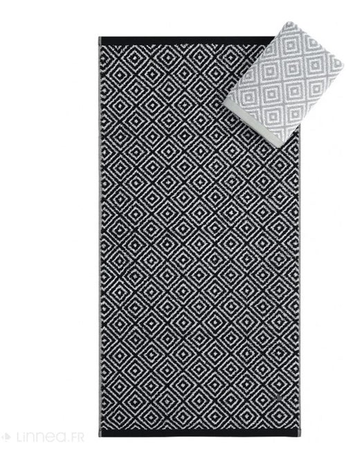 Drap de douche SYMETRIE coton Losanges - Kiabi