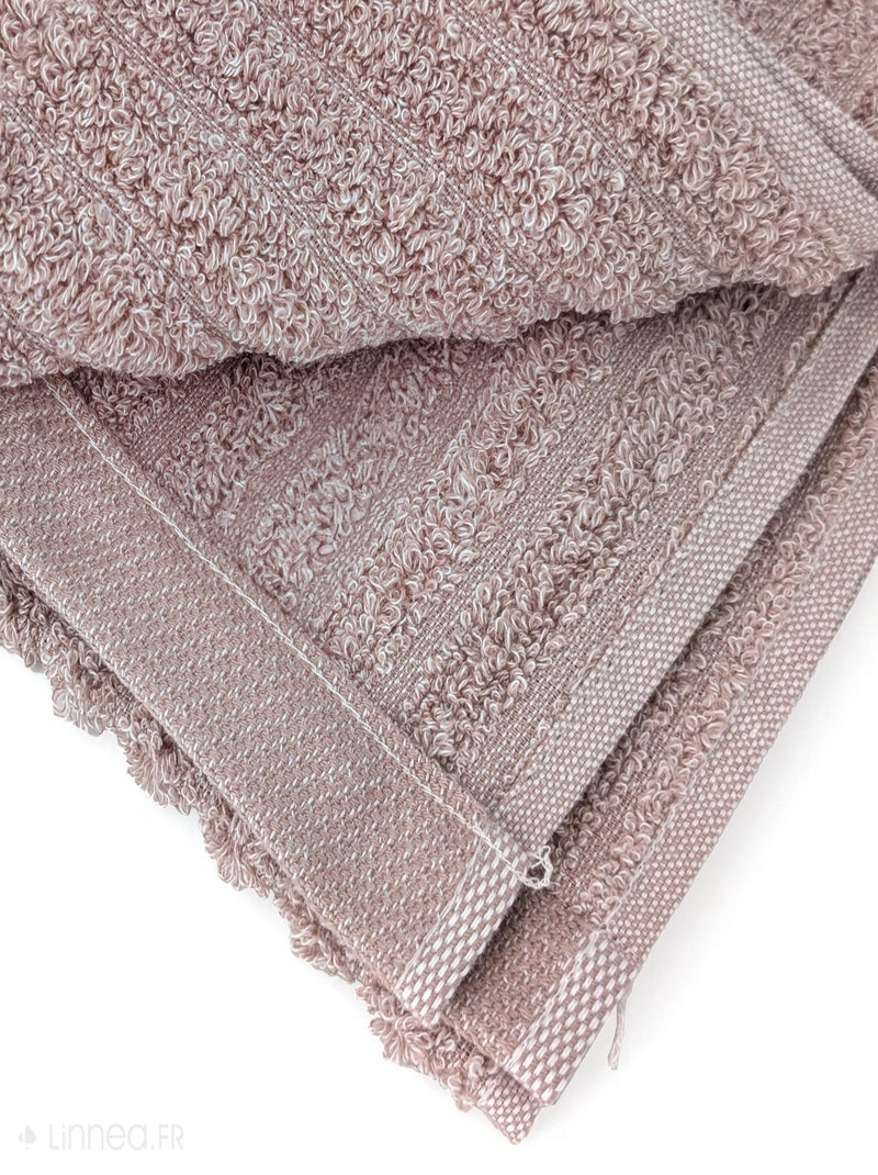 Drap de douche uni coton SPECTRE Rose - Kiabi